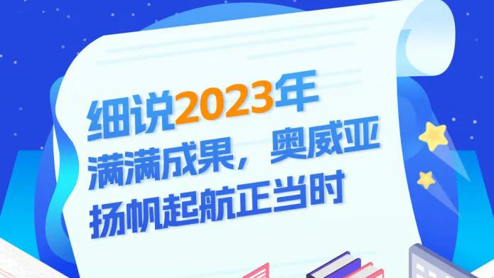 細說2023滿滿成果，奧威亞揚帆起航正當時